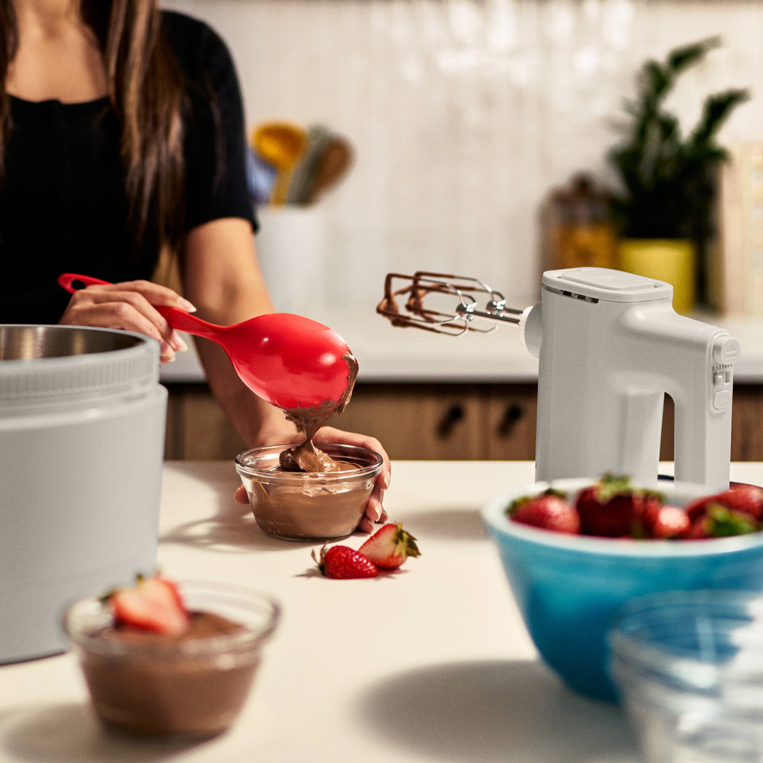 Alt View 8. Bella - 3.5-qt. Hand & Stand Mixer - Oatmilk.