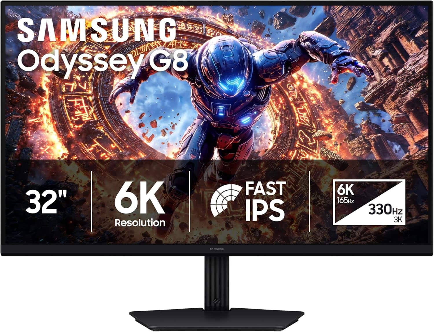 Samsung - LS32HG802ESXZA 32" Odyssey G80HS 6K Gaming Monitor (2026) - Black