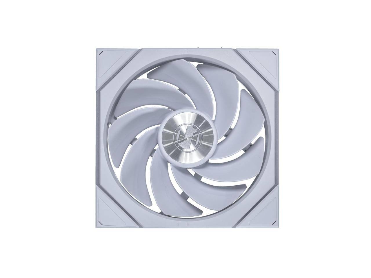 Left. Lian Li - Lian Li UNI Fan TL - 140mm Wireless ARGB, Dual-Zone, FDB, Reverse Blade (14RTL1W1W) - White.