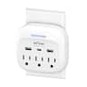 BN-LINK - Multi Plug Outlet Extender with USB, Surge Protector, 3 AC Outlets & 3 USB Ports (USB-C), 1 Pack - White