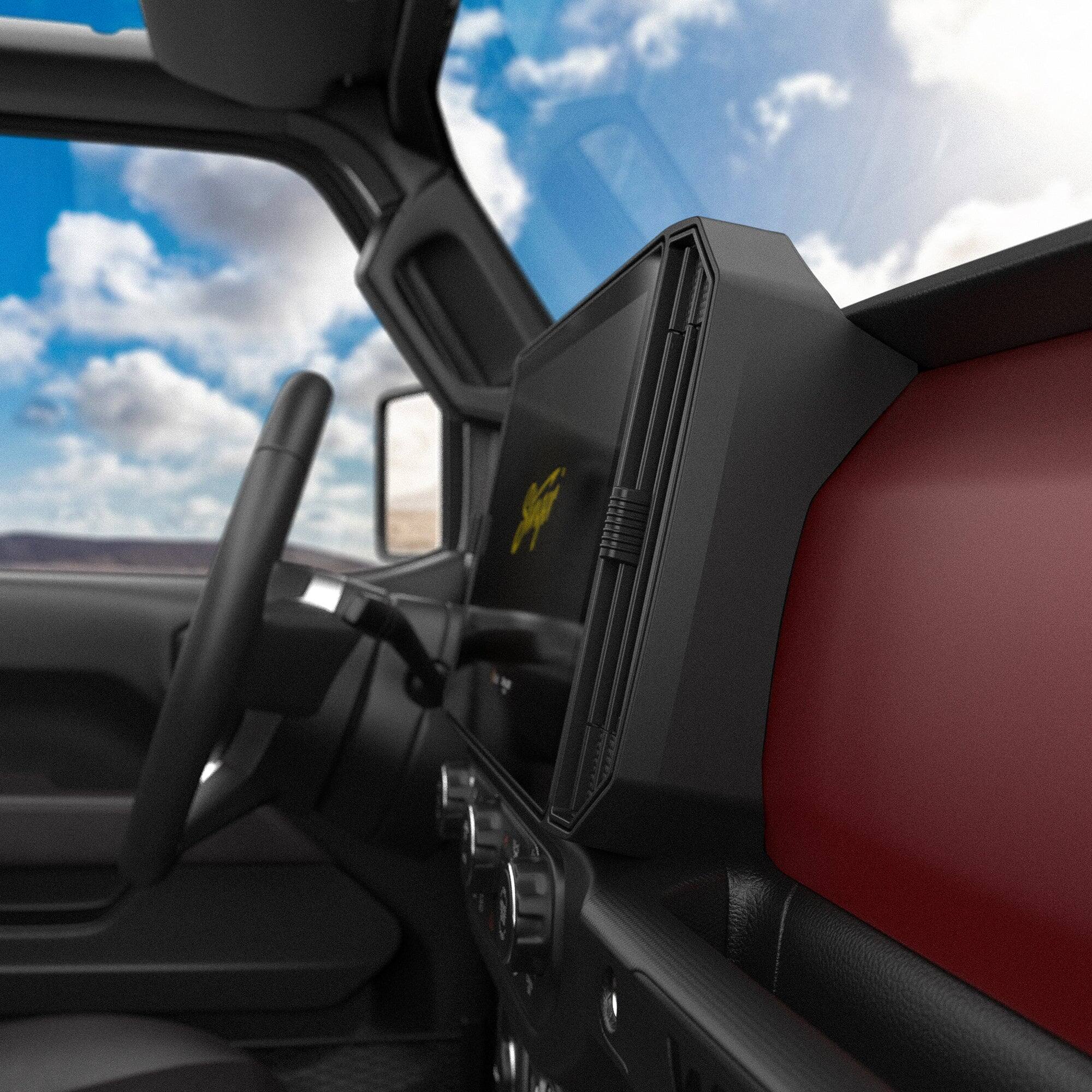 Alt View 2. Stinger - 12.8" Android Auto/Apple CarPlay Bluetooth Digital Media Receiver for Select Jeep Wrangler JL and Gladiator JT Vehicles - Black.