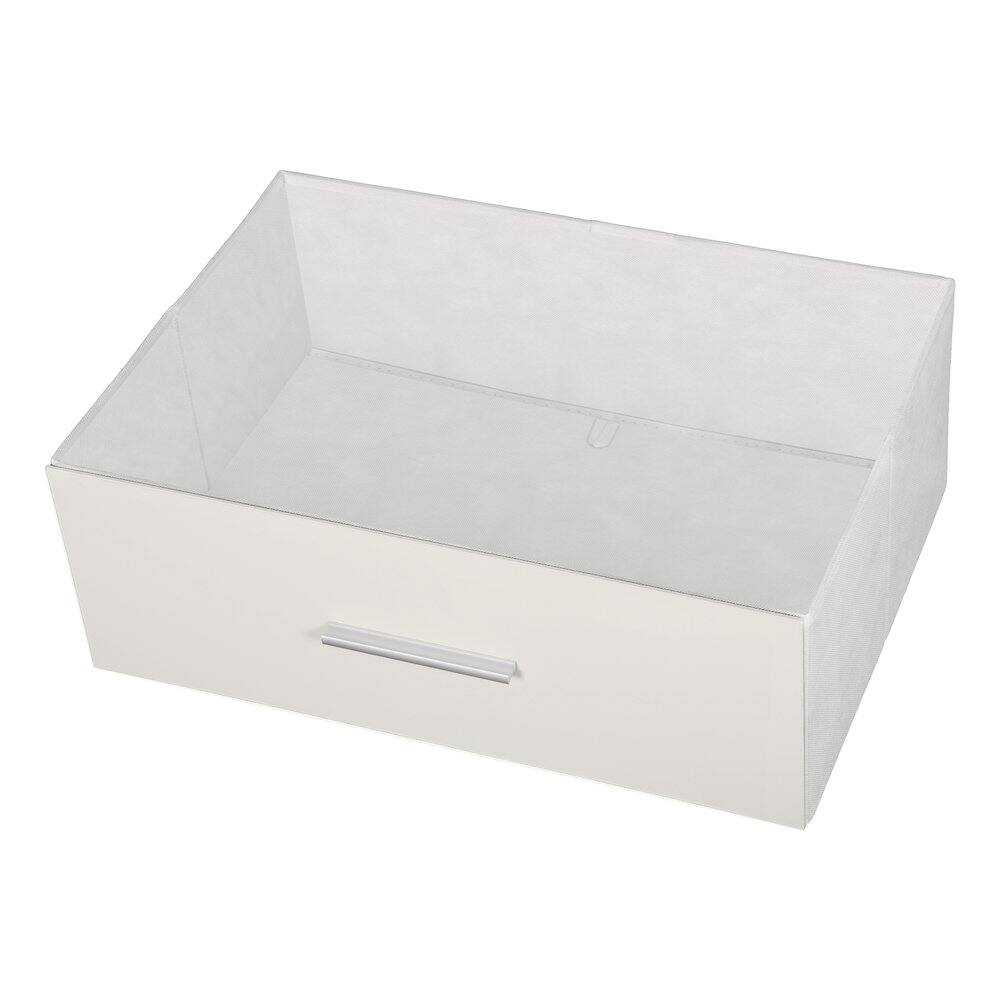 Alt View 5. Techni Home - 6-Drawer Dresser with Large Fabric Drawers, White - White.