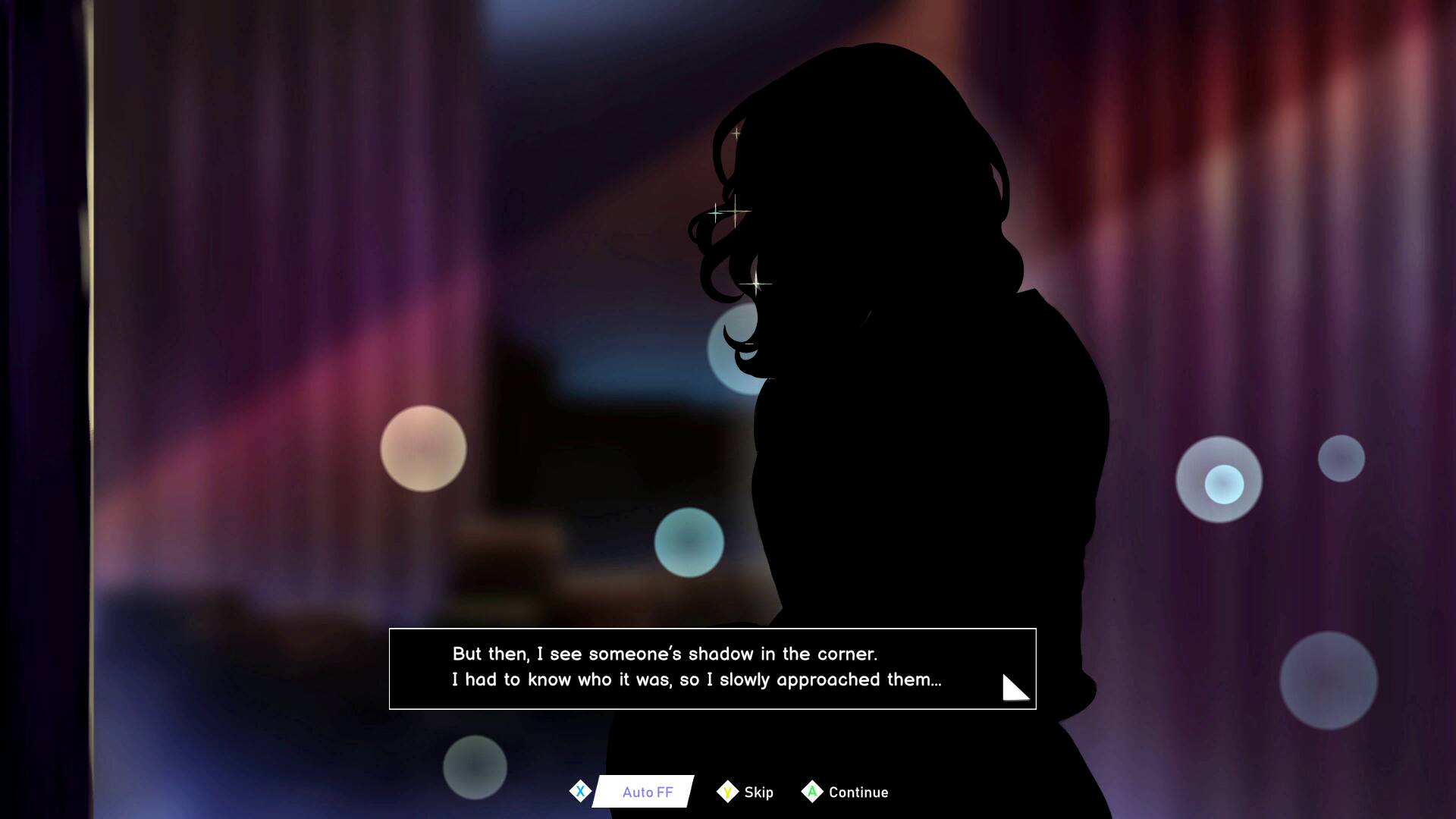 But then, I see someone's shadow in the corner. I had to know who it was, so I slowly approached them...