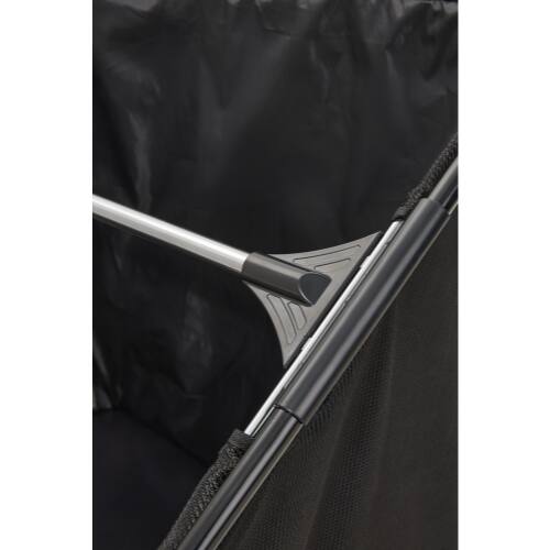 Alt View 4. Dapper Supply - 26" Push Lawn Sweeper with 7 Cu. Ft. Hopper, Dual Spinning Brushes for Grass & Leaf Cleanup, Gray - Grey.