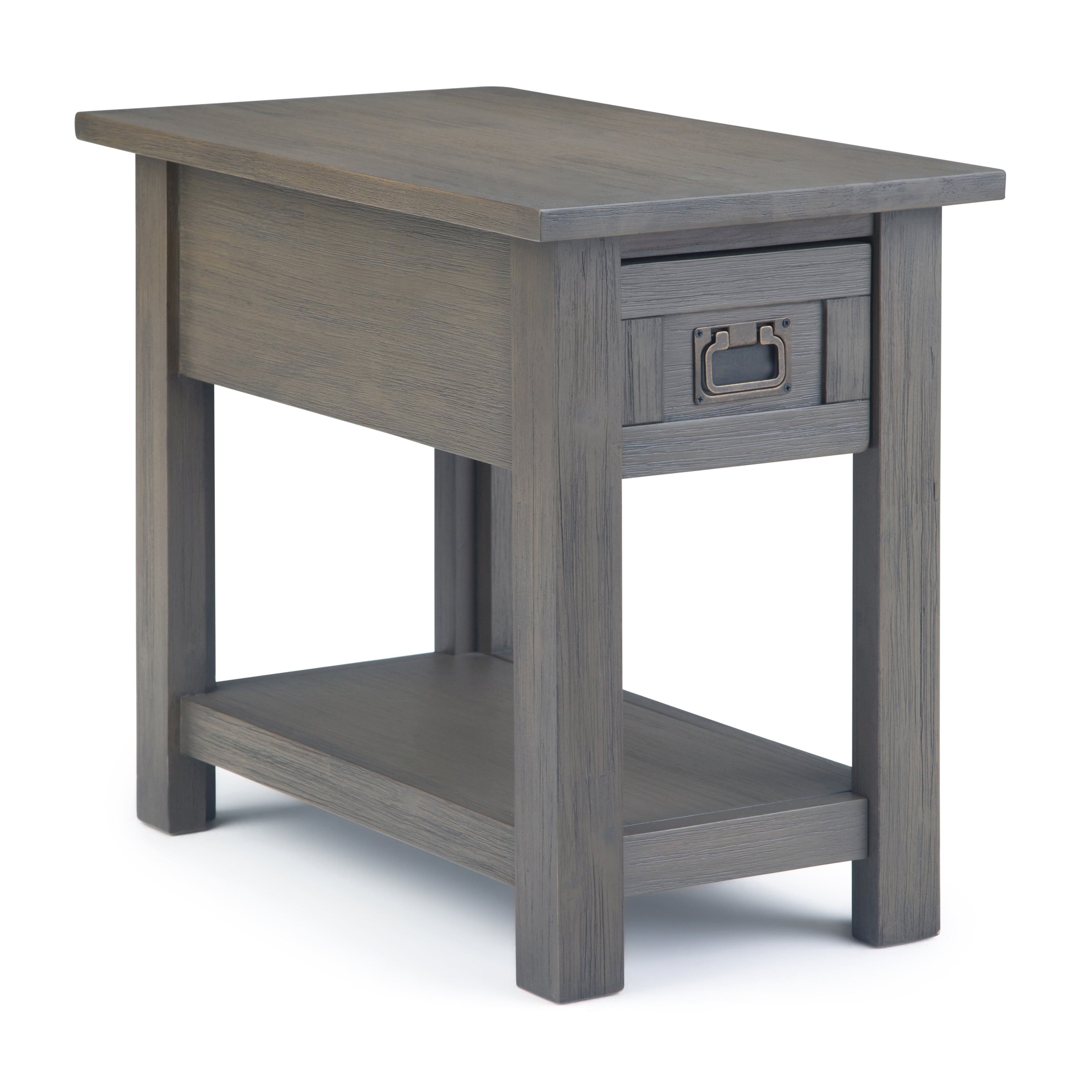 Front Zoom. Simpli Home - Monroe Narrow Side Table - Farmhouse Grey.