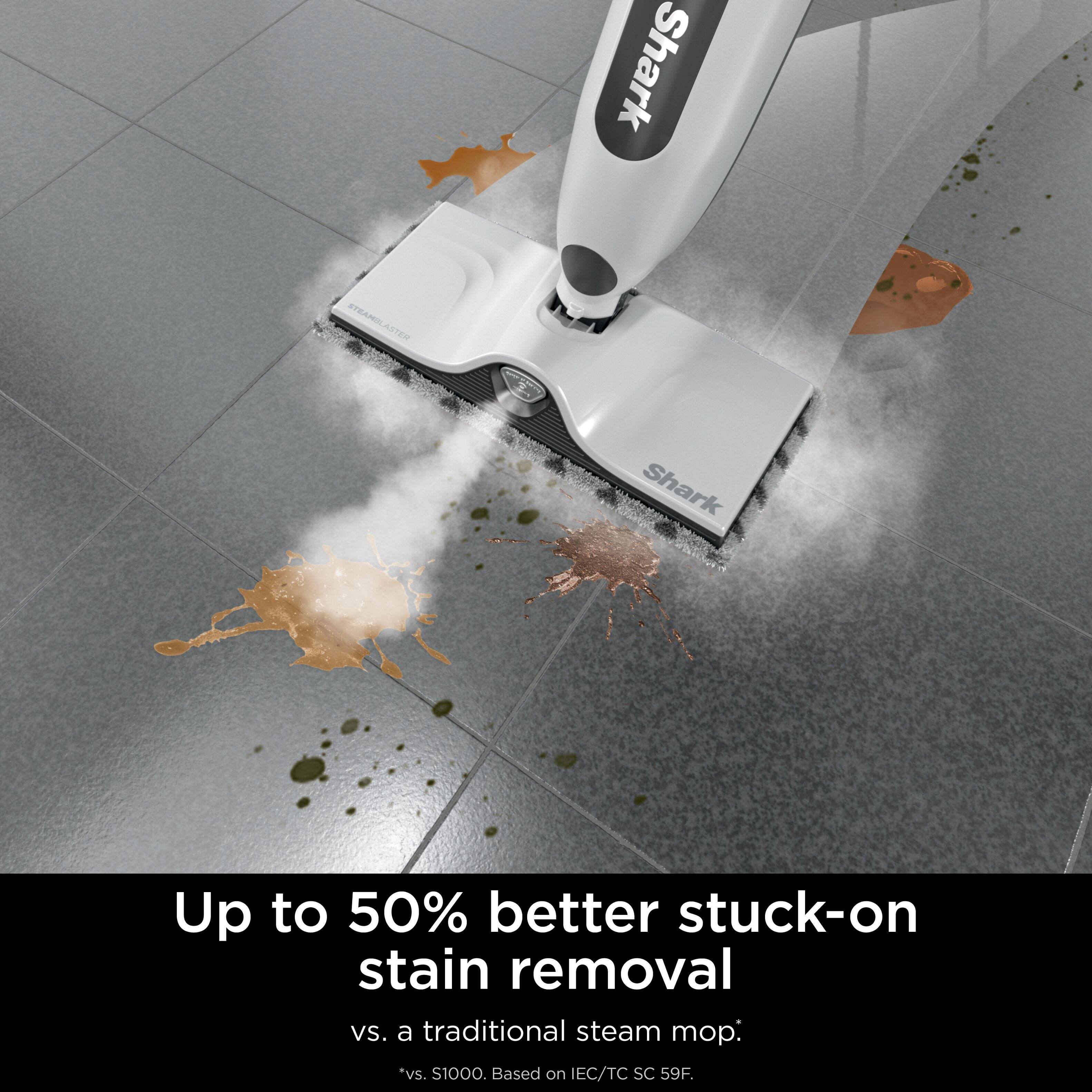 Shark STRAZ ASTER

Shark Up to 50% better stuck-on stain removal vs. a traditional steam mop: vs. S1000. Based on IEC/TC SC 59F.

Up to 50% better stuck-on stain removal vs. a traditional steam mop. *vs. S1000. Based on IEC/TC SC 59F.