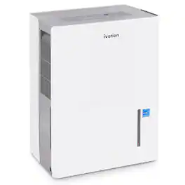 Ivation - 1,500 Sq. Ft Energy Star Dehumidifier with Hose Connector, Humidity Control & Auto Shutoff - White