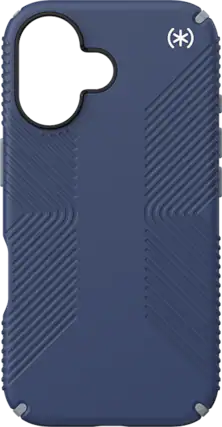 Front. Speck - Speck Presidio2 Grip with MagSafe Case - iPhone 16 Coastal Blue - Coastal Blue.