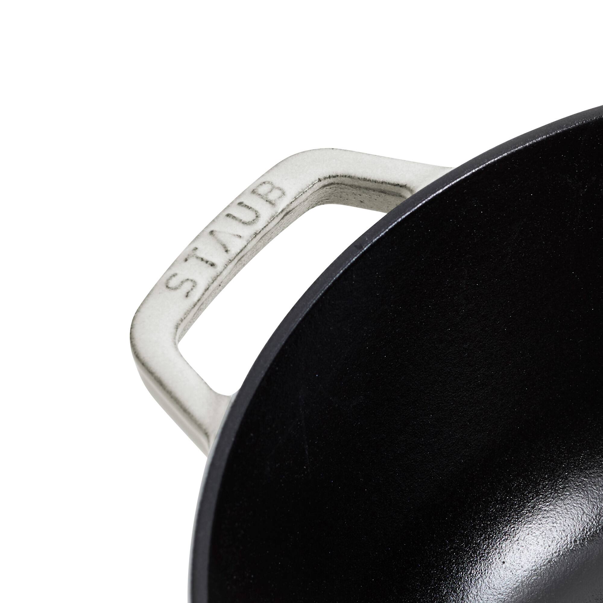 Alt View 8. Staub - Staub Cast Iron Essential French Oven, Dutch Oven, 5-quart, serves 5-6, Made in France - White Truffle - White Truffle.