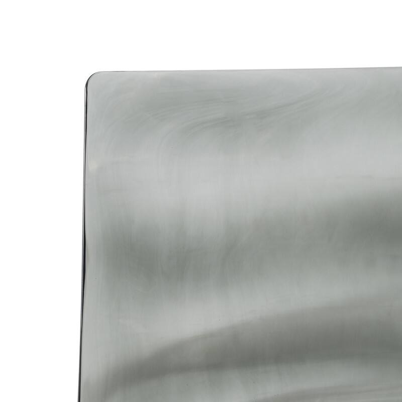 Alt View 2. LeisureMod - Set of 2 Astor Plastic Side Dining Chair with Accent Chrome Metal Legs and Ripple Design for Home or Office - Transparent Black.