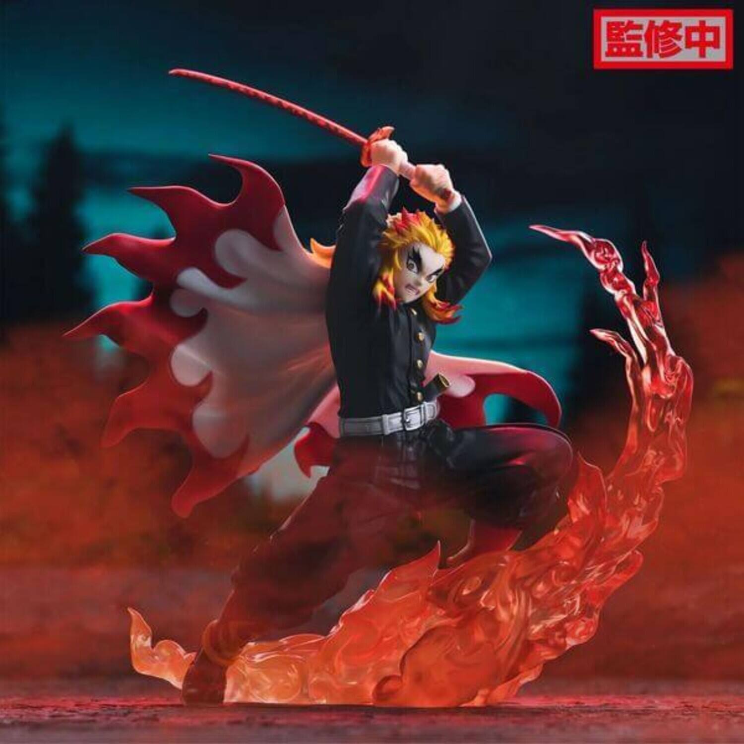 Alt View 4. SEGA - Sega - Demon Slayer - XrossLink - Kyojuro Rengoku Statue   - COLLECTIBLES - Multicolor.