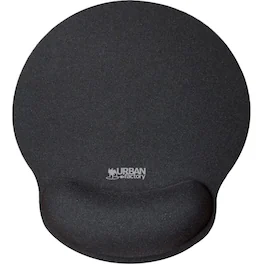 Urban Factory - Ergonomic Mouse Pad with Hand-rest - 9.84" Height x 8.66" Width x 1.10" Depth - Gel - Water Resist - Black