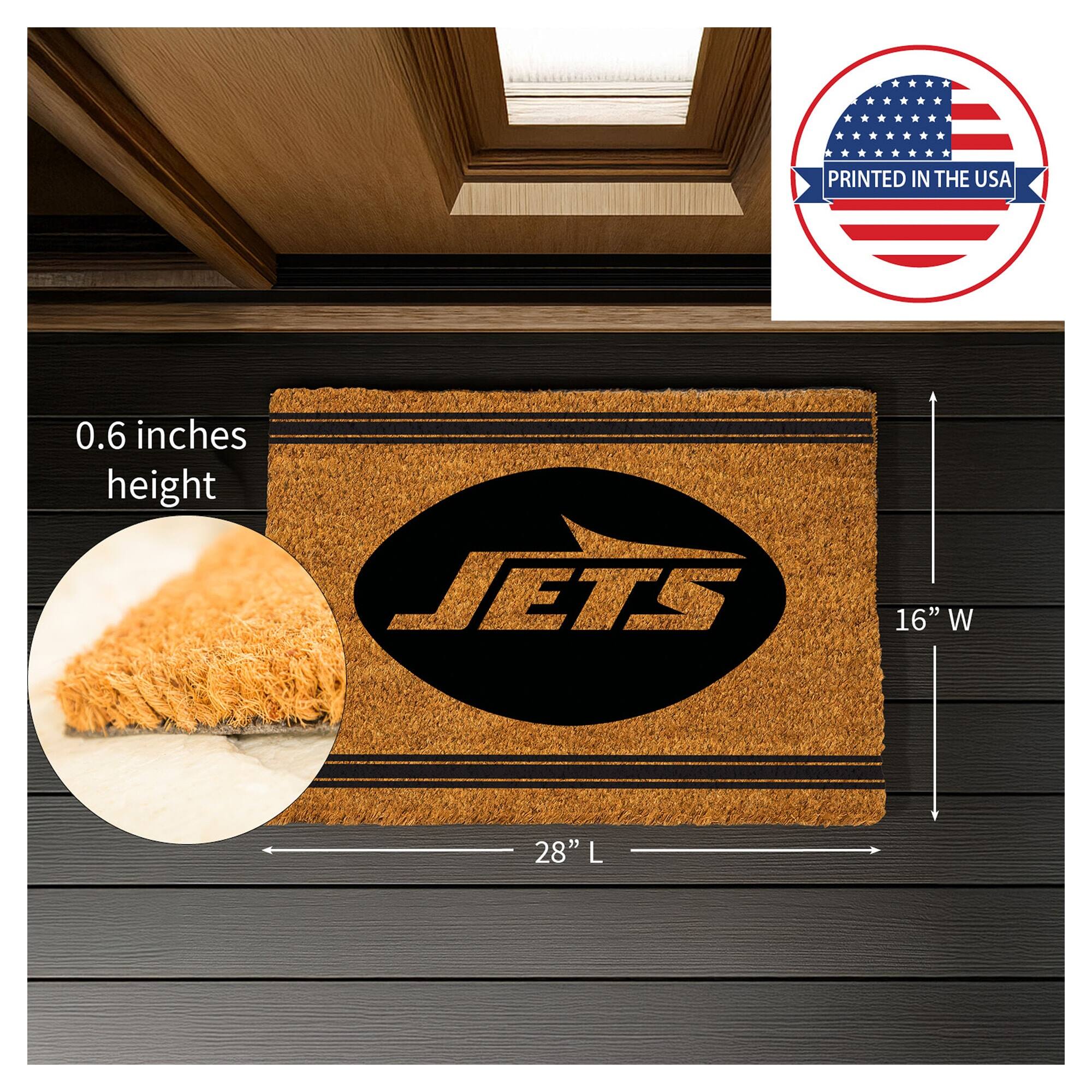 PRINTED IN THE USA  
0.6 inches height  
JETS  
16" W  
28" L