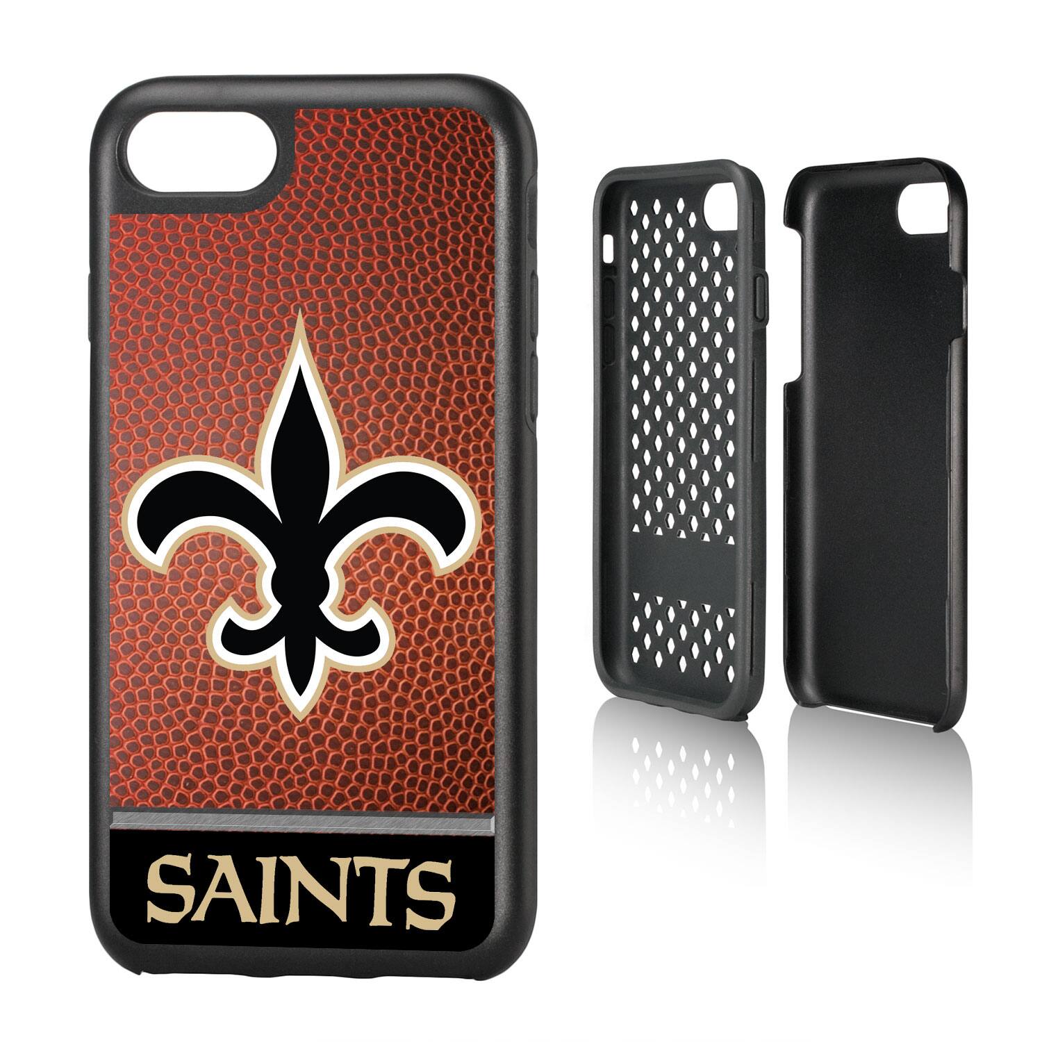 Alt View 3. Keyscaper - New Orleans Saints iPhone Rugged Wordmark Design Case - 15 - Multicolor.