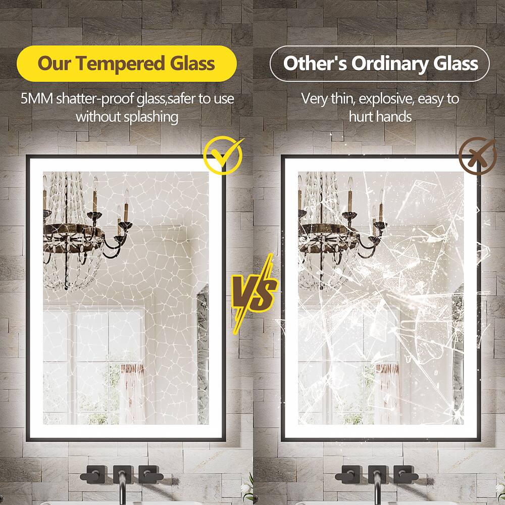 Our Tempered Glass  
5MM shatter-proof glass, safer to use without splashing  

Other's Ordinary Glass  
Very thin, explosive, easy to hurt hands