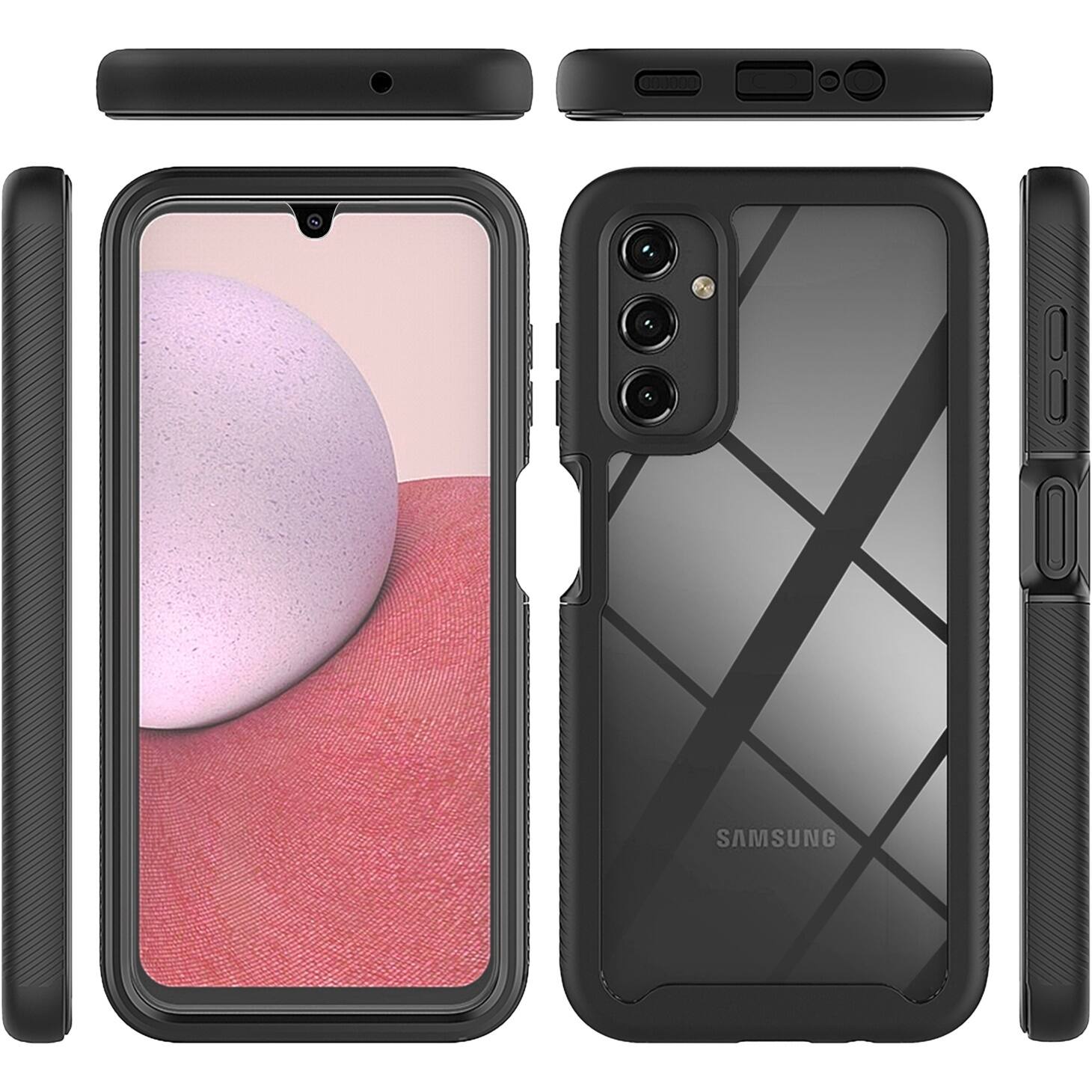 Alt View 17. SaharaCase - GRIP Series Case for Samsung Galaxy A14 5G - Black.