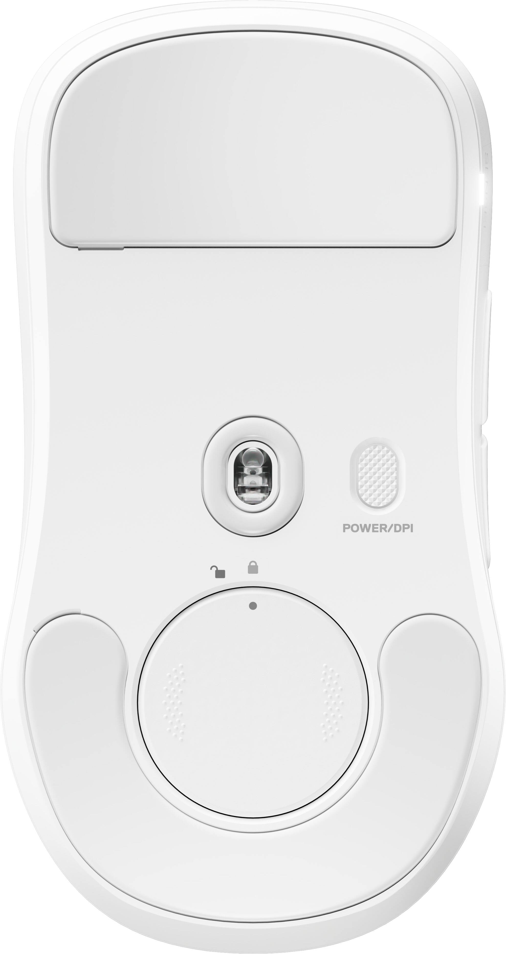 Alt View 12. SteelSeries - Sensei Pro Wireless Optical Symmetrical Gaming Mouse with 8K Polling – Ultra-Wideband/RF for PC - White.