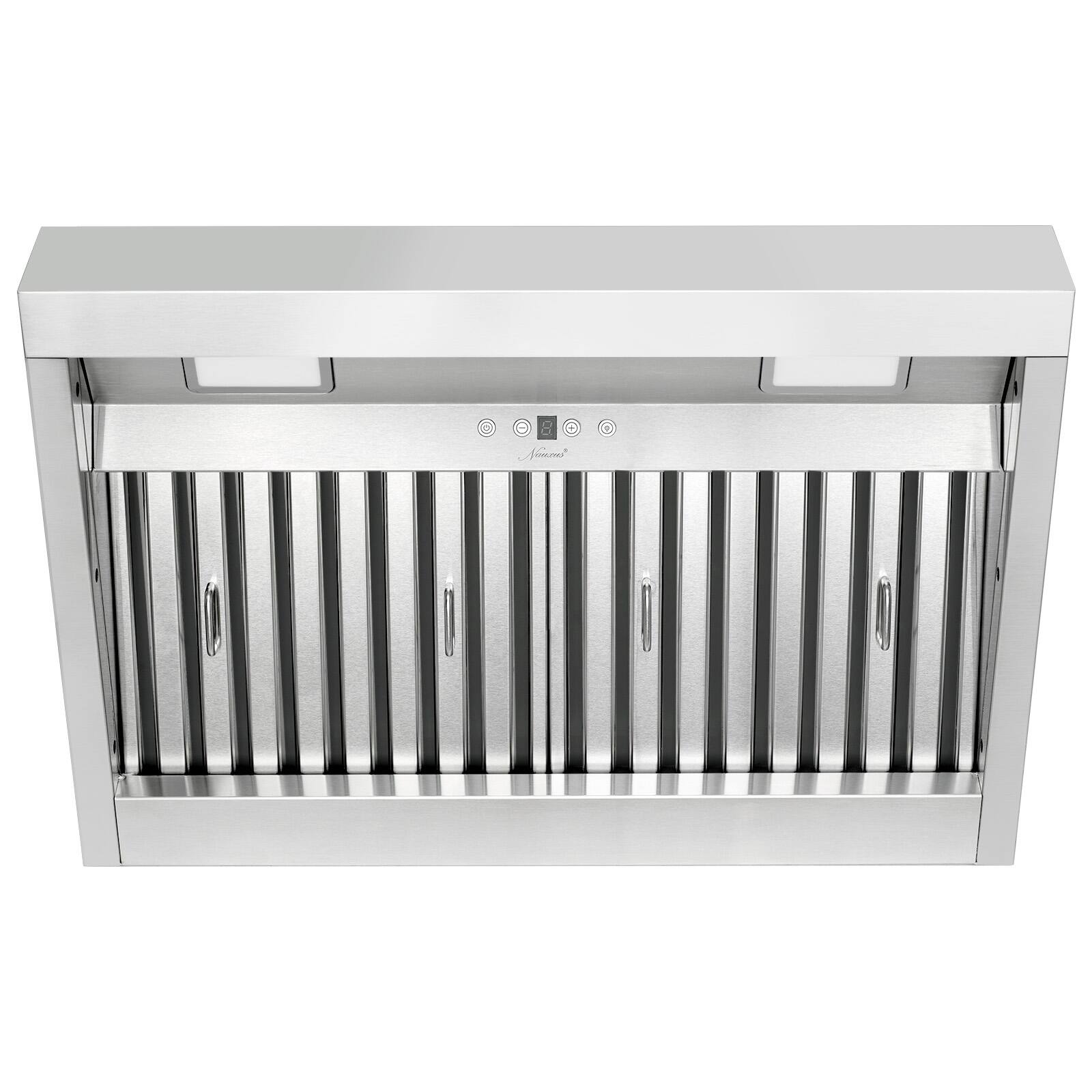 Front. Akicon - Akicon 30 inch Ducted 600-CFM Stainless steel Insert Under Cabinet Range Hood - Stainless steel.