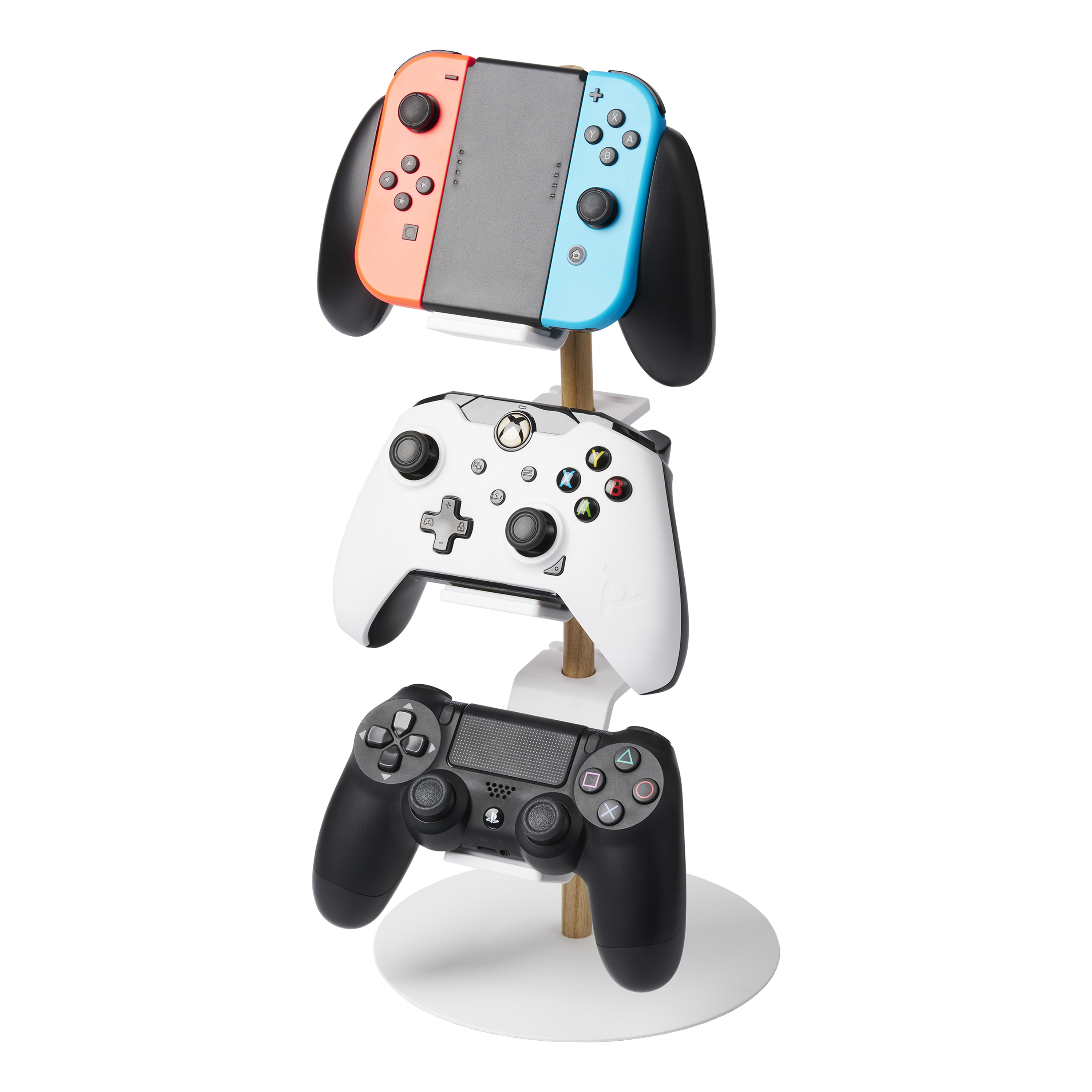 Back. Yamazaki Home - Controller Stand - Steel + Wood.