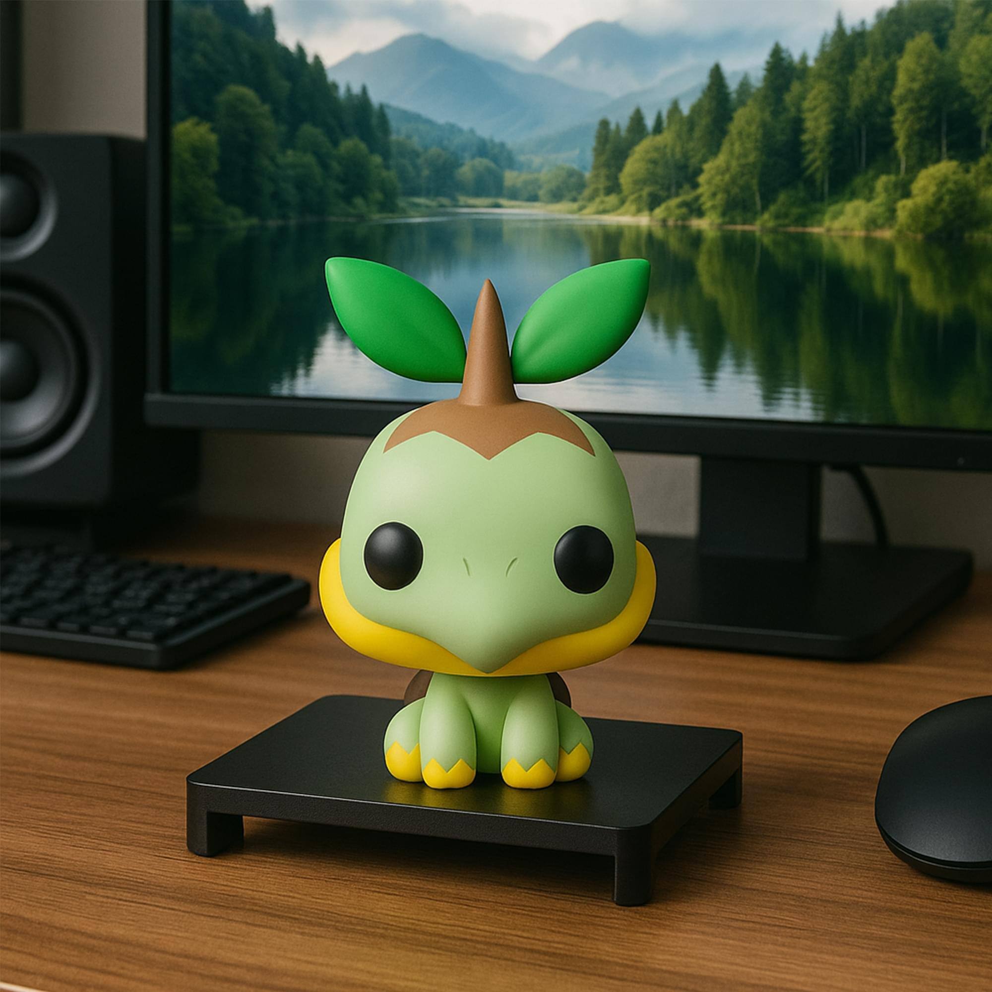 Alt View 2. Funko - Funko POP! Games: Pokemon - Turtwig   - COLLECTIBLES - Multicolor.