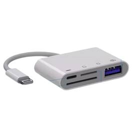Stock Preferred - 4-in-1 USB to Card Reader Adapter - White