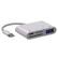 Front. Stock Preferred - 4-in-1 USB to Card Reader Adapter - White.