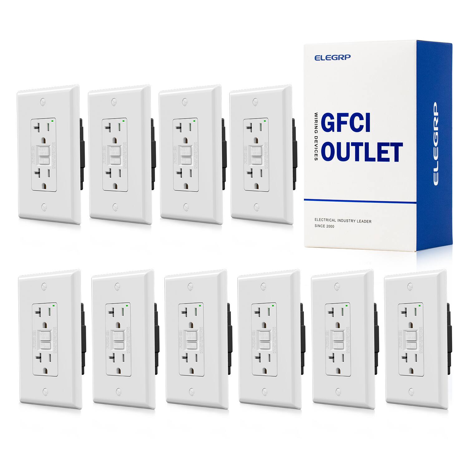 ELEGGRP GFCI OUTLET  
ELECTRICAL INDUSTRY LEADER SINCE 2000