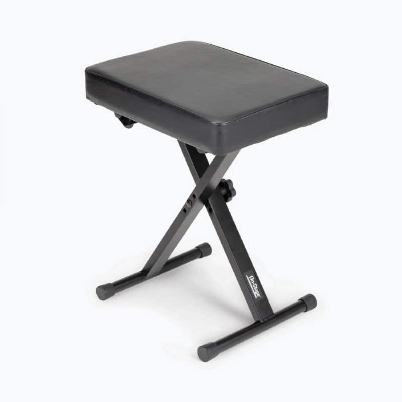 On Stage Stands - On Stage KT7800 Padded Keyboard Bench - Black
