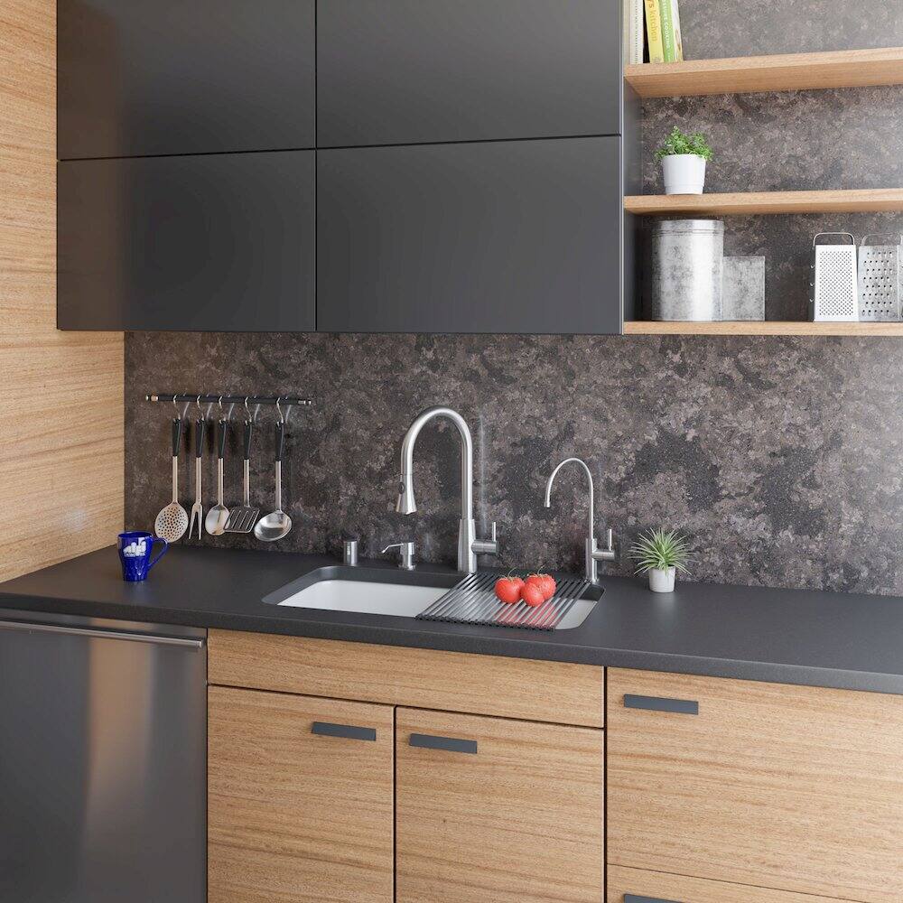 Alt View 4. Alfi - ALFI brand 32 inch White Double Bowl Fireclay Undermount Kitchen Sink - White.