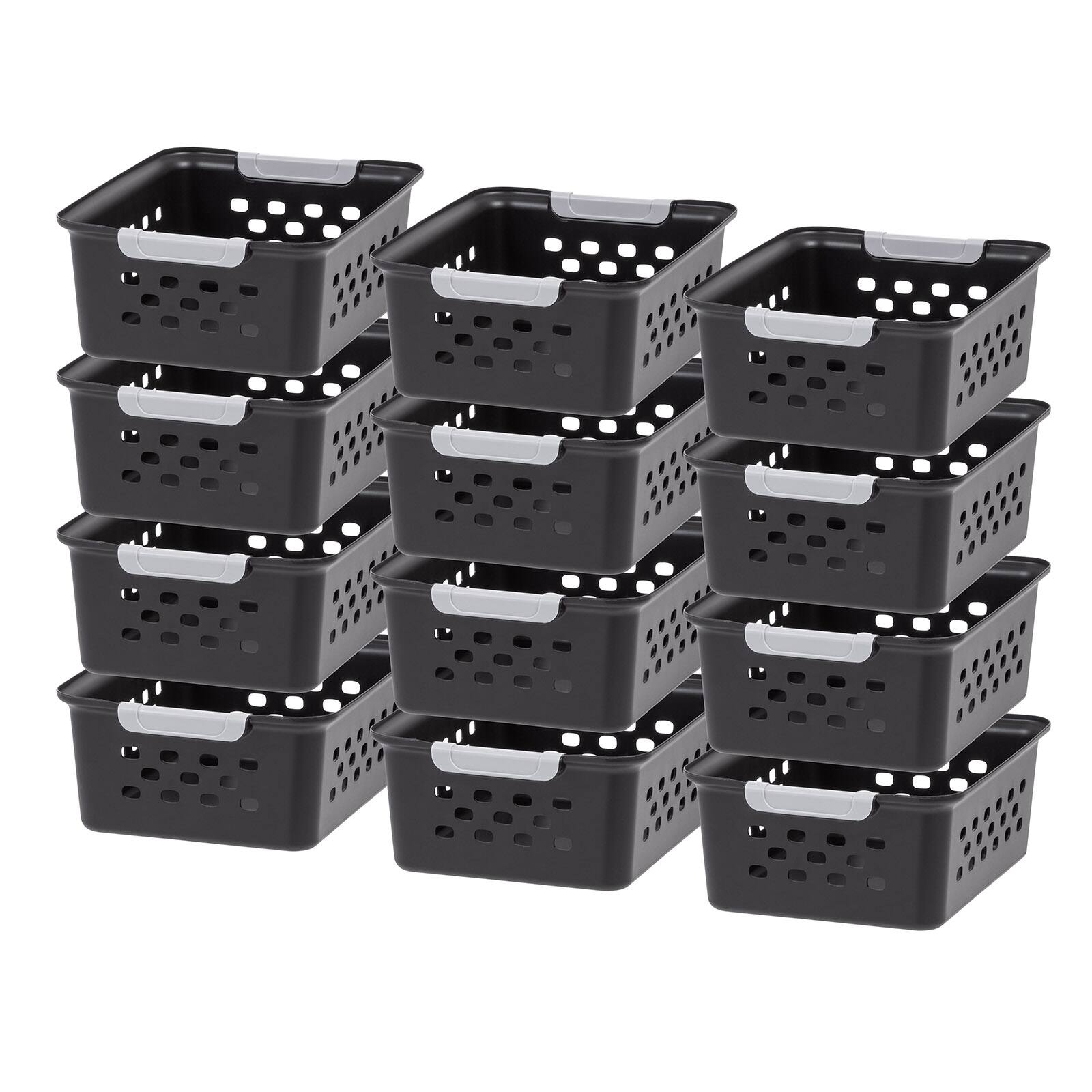 IRIS USA Plastic Storage Basket, Shelf Basket organize for Pantries ...