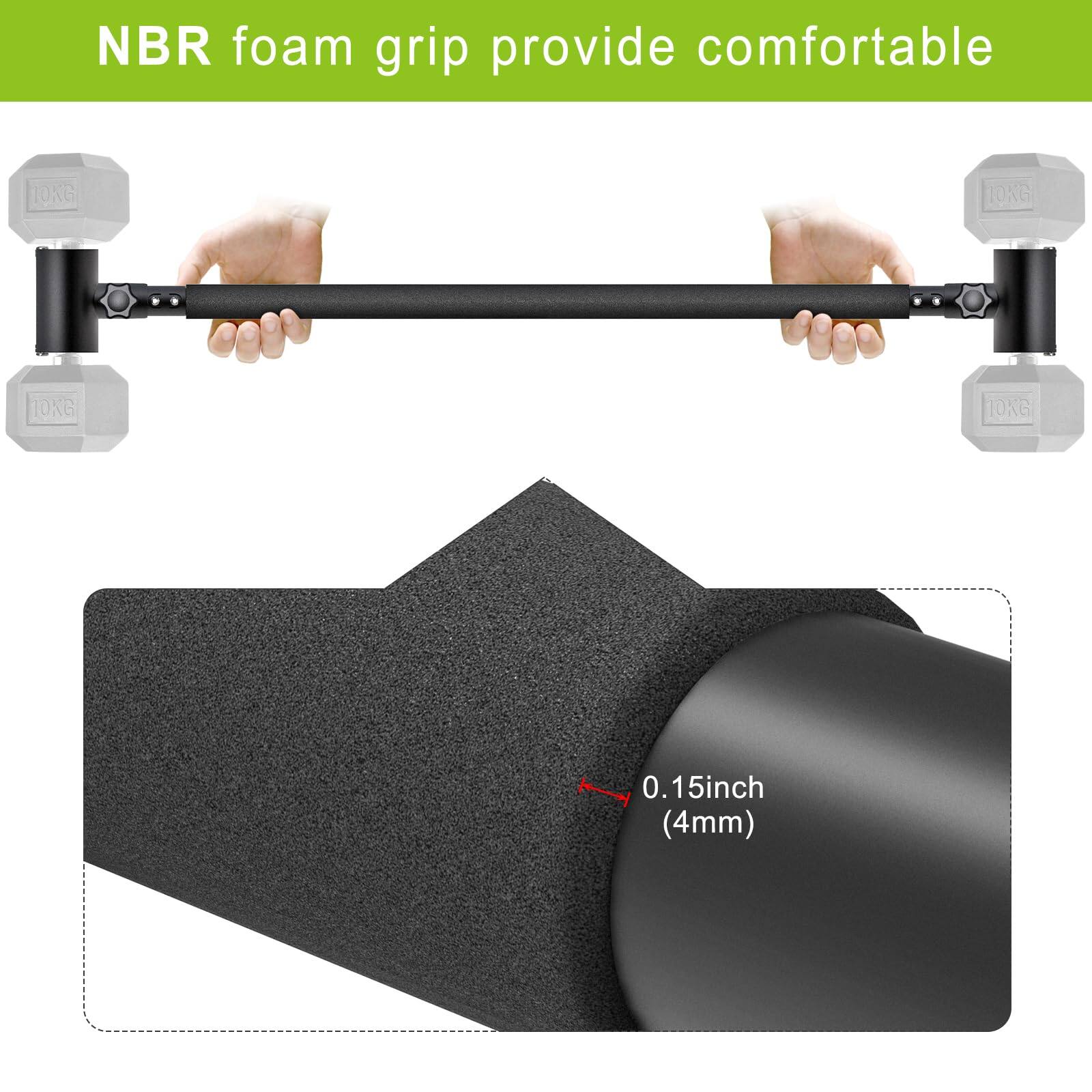 NBR foam grip provide comfortable

0.15inch (4mm)