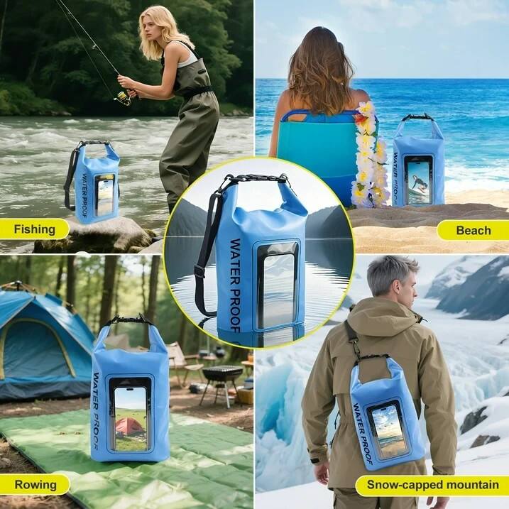 Fishing  
Beach  
Rowing  
Snow-capped mountain  

WATER PROOF