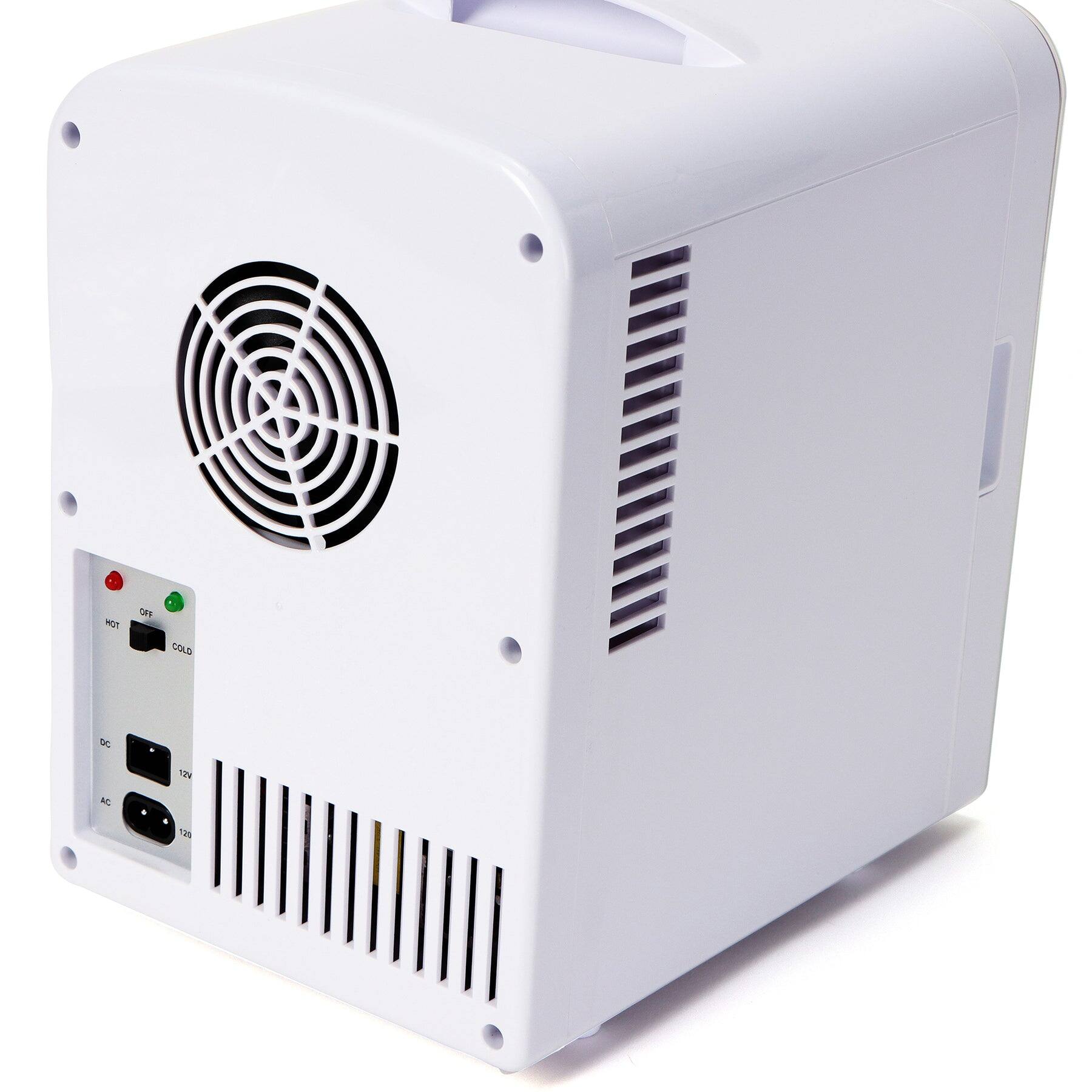 The text on the image is:

- HOT
- OFF
- COLD
- DC 12V
- AC 120