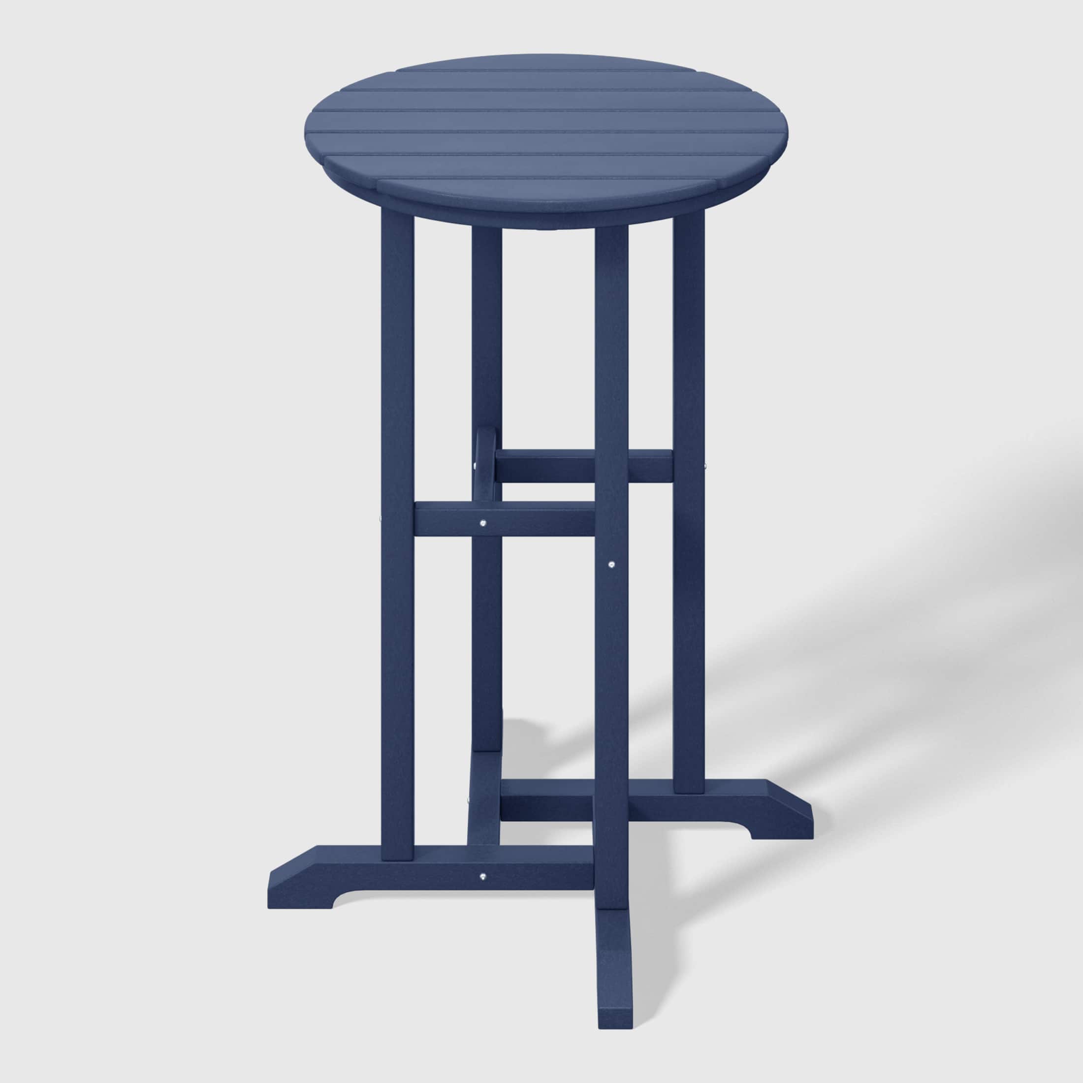 "WestinTrends - Malibu 37"" Counter Height Round Outdoor Patio Bistro Bar Table - Navy Blue" price history on PriceWatchPro