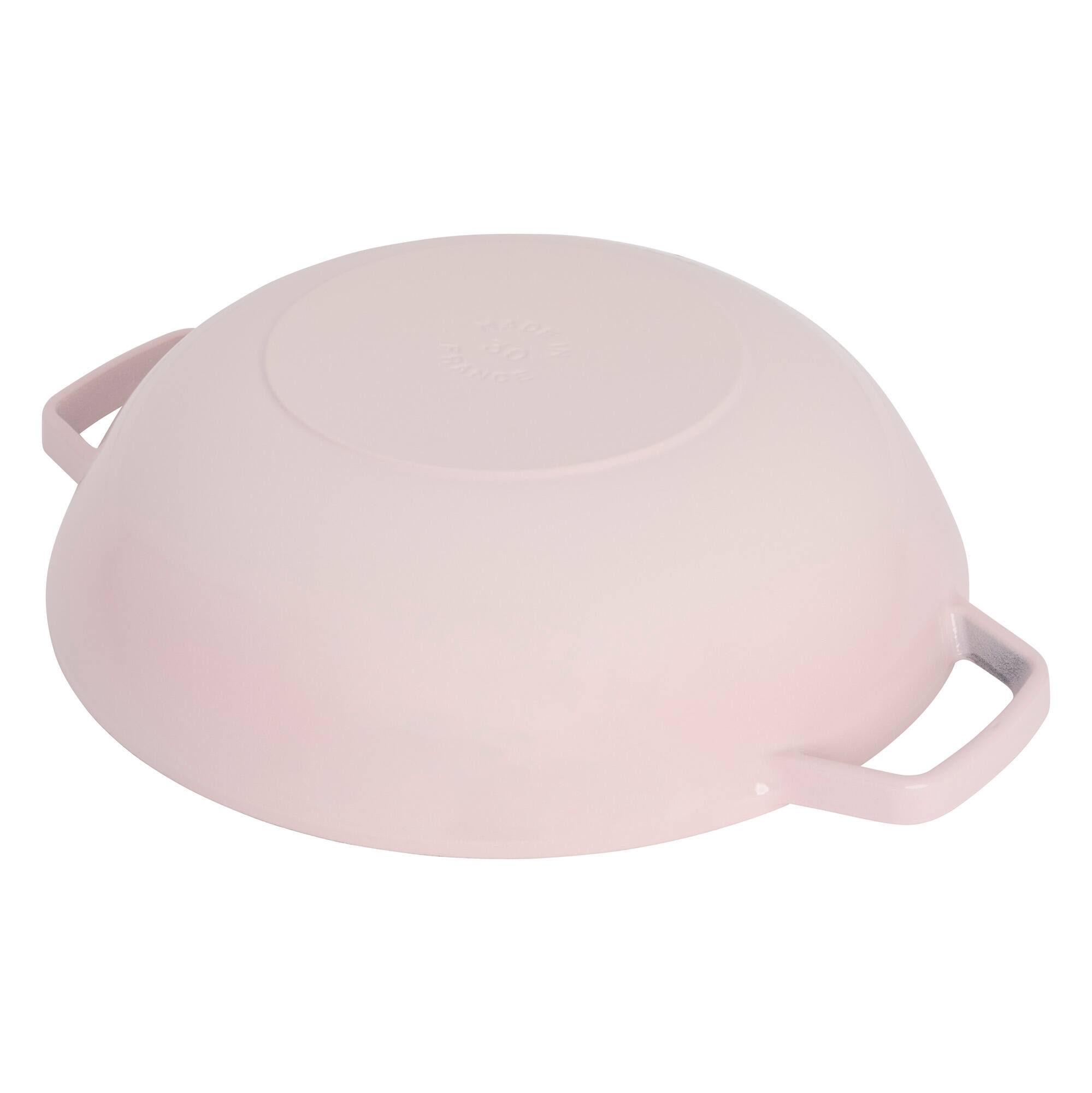 Alt View 9. Staub - Staub Cast Iron Perfect Pan , Wok, 4.5-quart,  serves 4-5, Made in France, Peony Pink - Pink Peony.