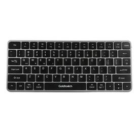 Goldtouch - Trident Mini Wireless Multi-Device Keyboard with USB, 2.4GHz and Dual Bluetooth - Black