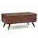 Angle. Simpli Home - Owen Lift Top Large Coffee Table Storage Ottoman - Distressed Saddle Brown.