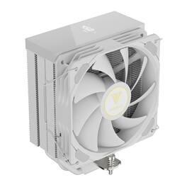 GAMDIAS - BOREAS M2-51D AMD/Intel CPU Air Cooler, 5 high performance Copper Heat Pipes, CPU Temperature and Fan RPM display - White