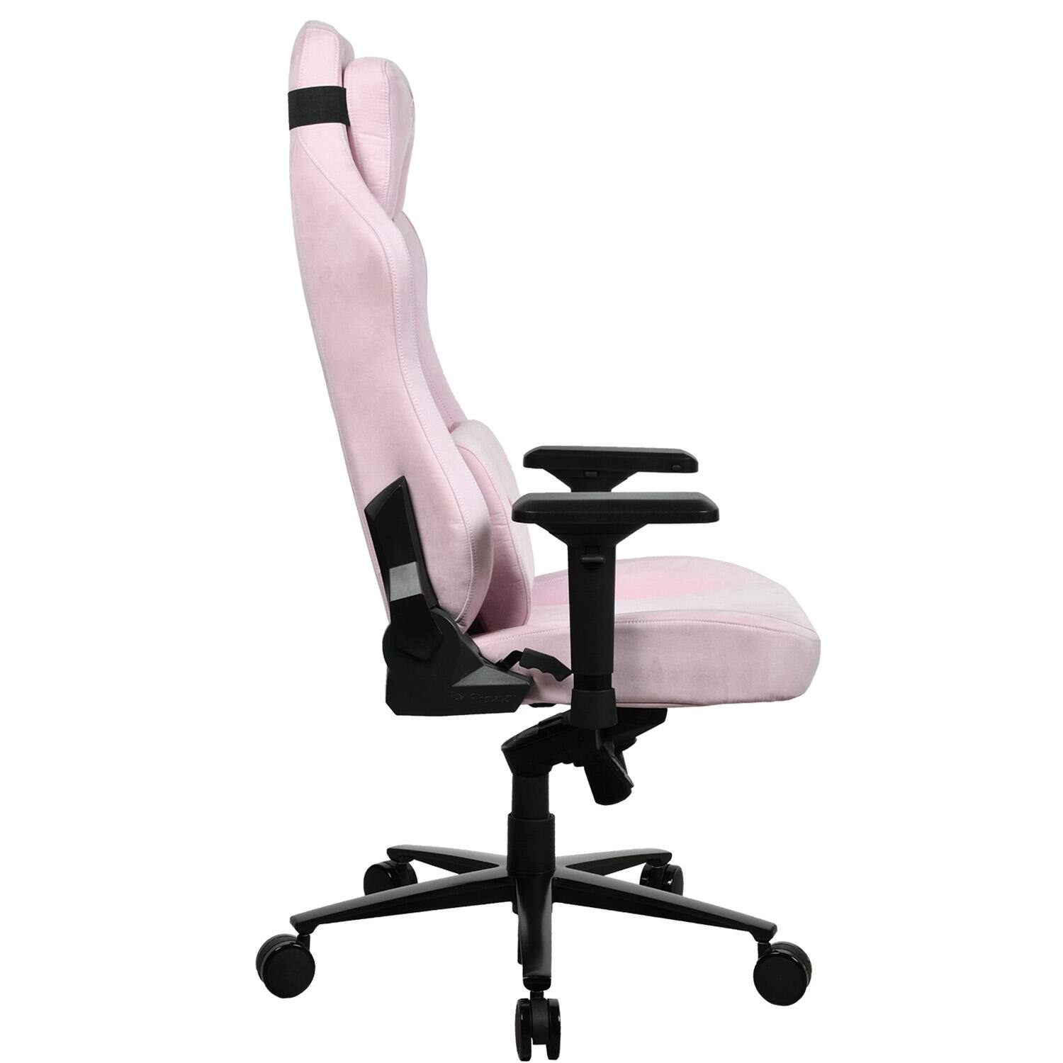 Alt View 15. Arozzi - Vernazza Series Top-Tier Premium Supersoft Upholstery Fabric Gaming Chair - Pink.