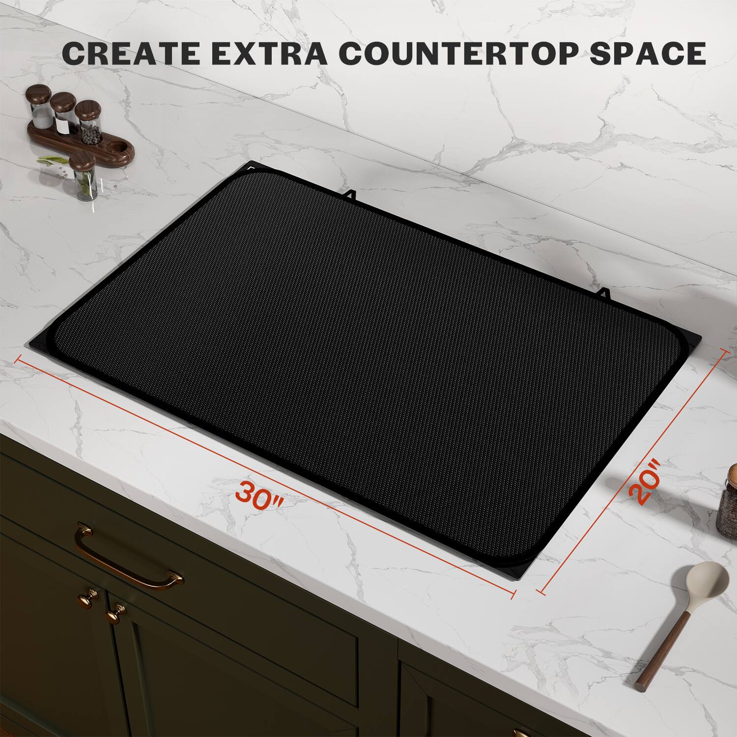 CREATE EXTRA COUNTERTOP SPACE 30" 20"