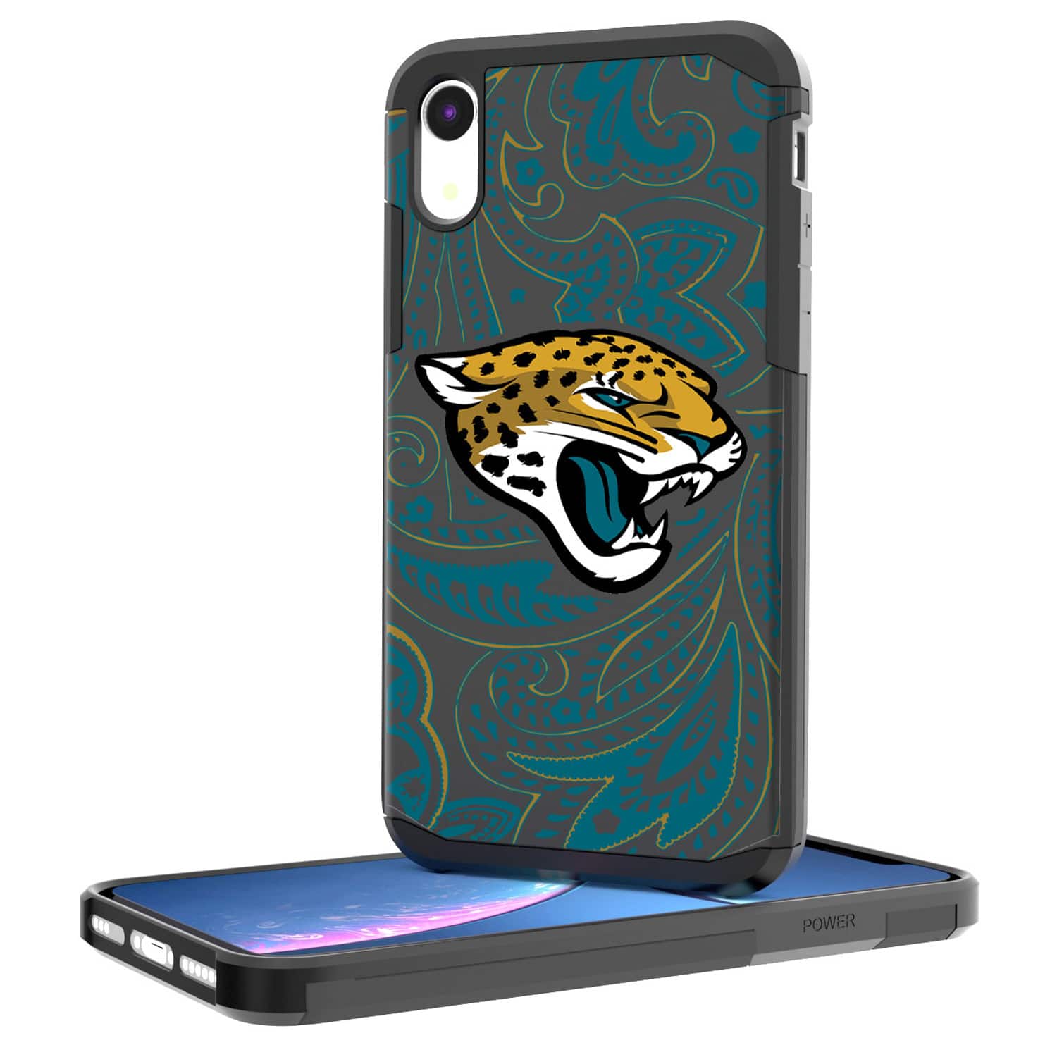 Keyscaper - NFL - Jacksonville Jaguars - iPhone Rugged Paisley Design Case - 12 Pro Max - Multicolor price history on PriceWatchPro
