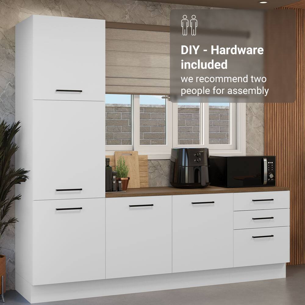 DIY - Hardware included  
we recommend two people for assembly