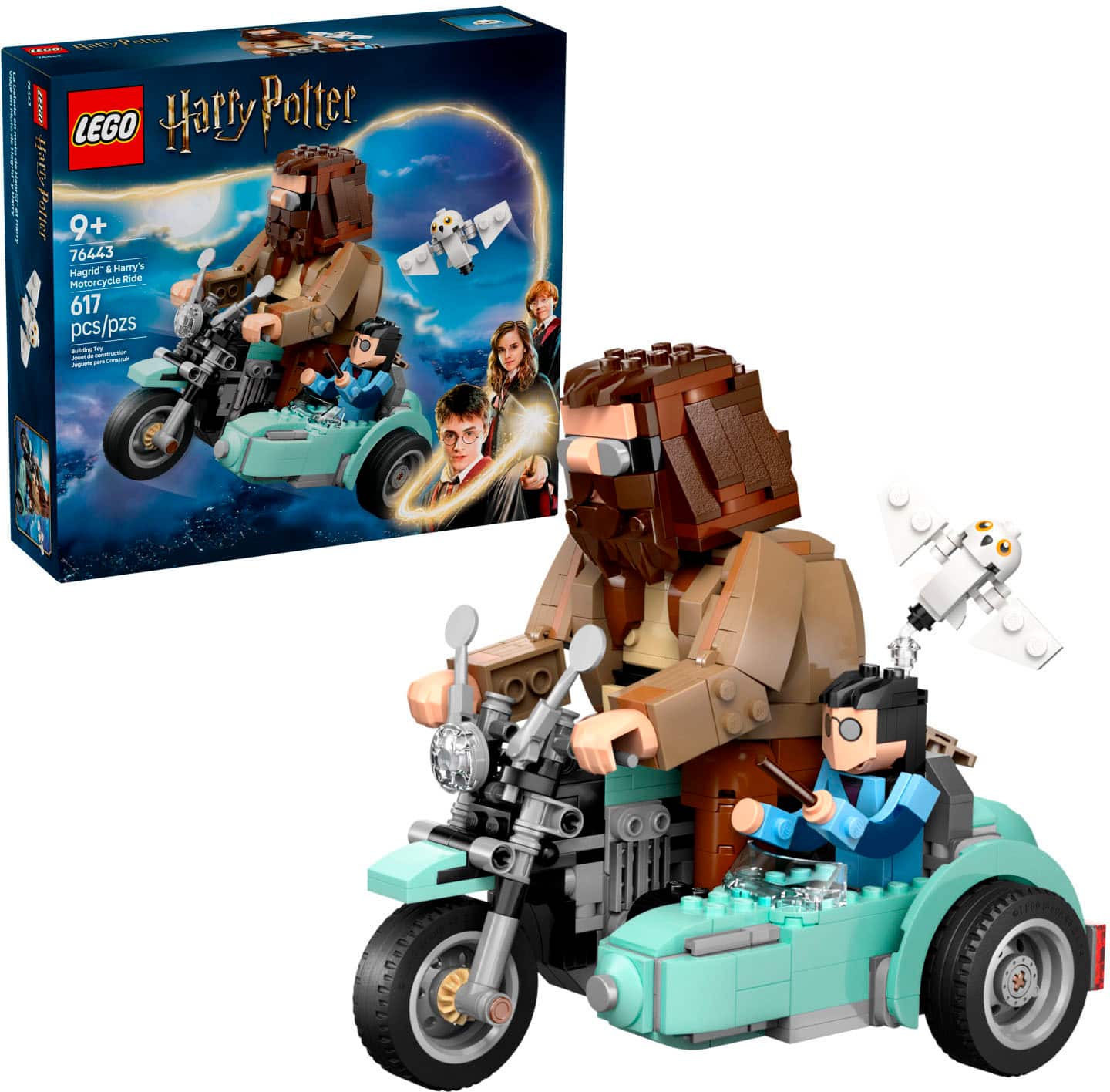 LEGO - Harry Potter Hagrid & Harry's Motorcycle Ride Building Toy 76443 - Front_Zoom