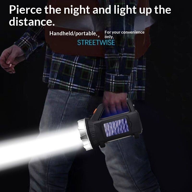 Pierce the night and light up the distance.  
Handheld/portable, for your convenience only.  
STREETWISE