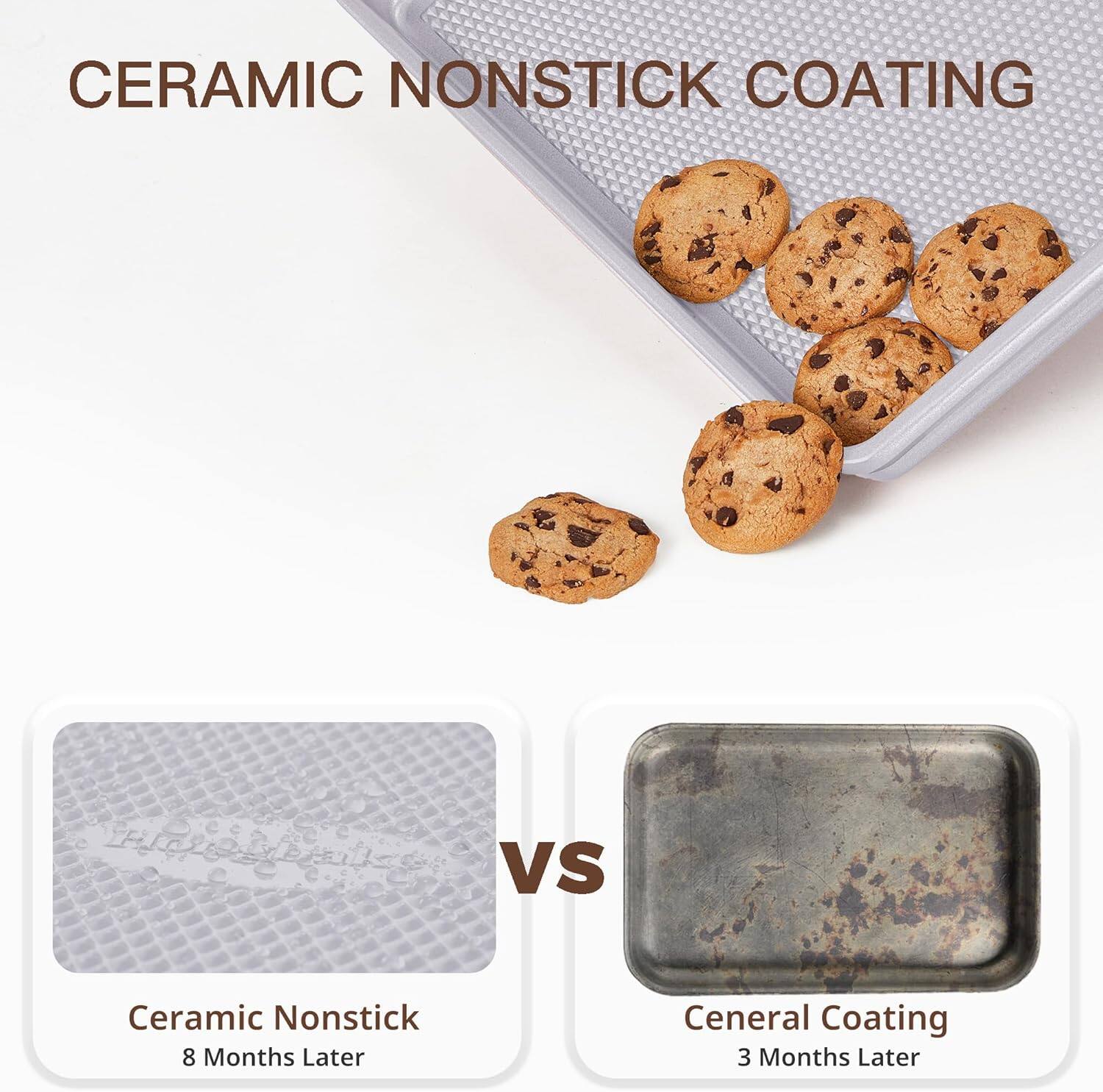 CERAMIC NONSTICK COATING

Ceramic Nonstick  
8 Months Later

VS

General Coating  
3 Months Later