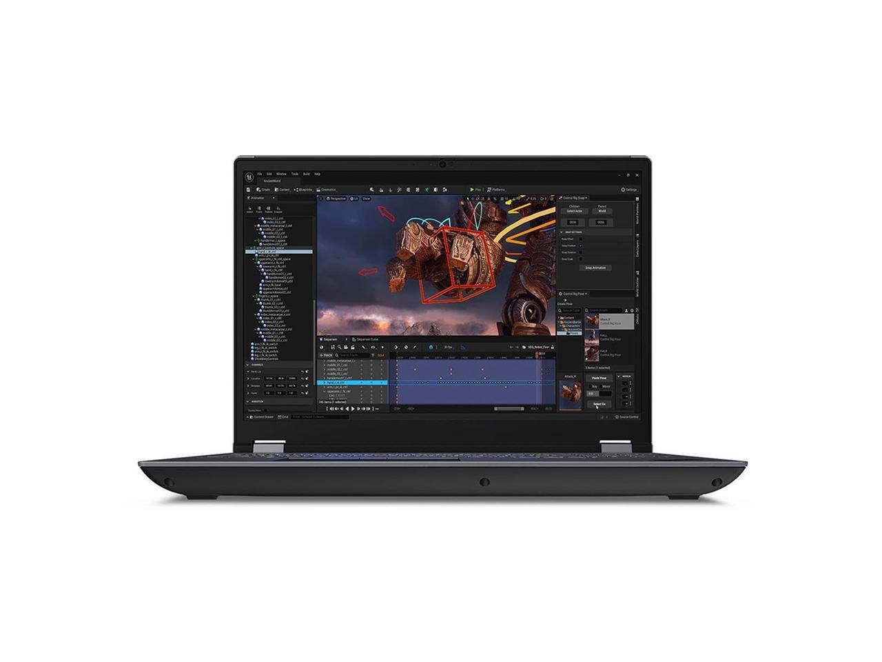 Alt View 10. Lenovo - Lenovo ThinkPad P16 Gen 2 16.0" Intel Core i7-13700HX NVIDIA RTX A1000 16GB Memory 512GB SSD Windows 11 Pro 21FA0032US - Villi Black.