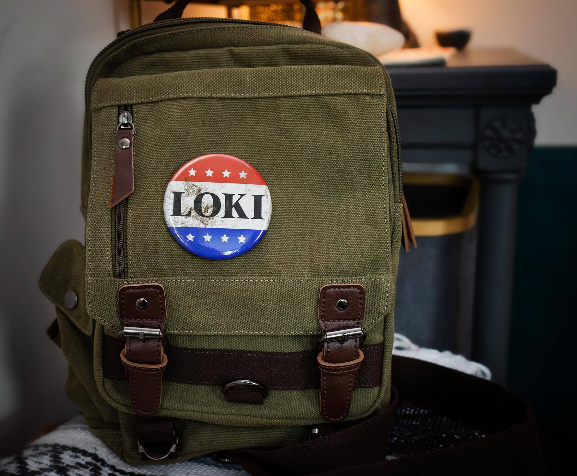 Alt View 3. SalesOne LLC - Marvel Loki Replica Campaign Pin and Tie Bar Collector Box Set - Green.