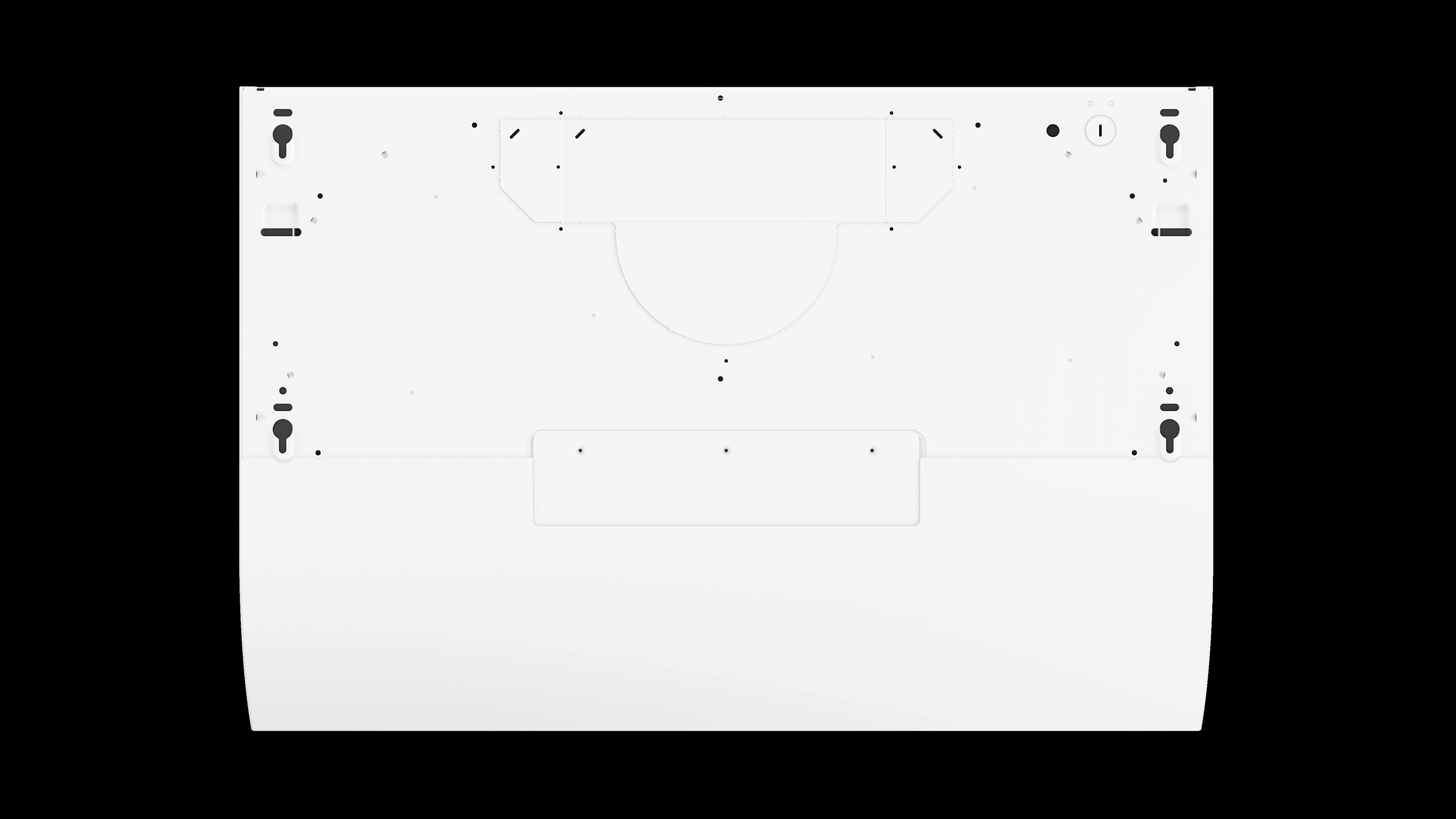 Alt View 4. Broan - Alta 30-Inch 490 MAX Blower CFM 1.0 Sones White Range Hood - White.