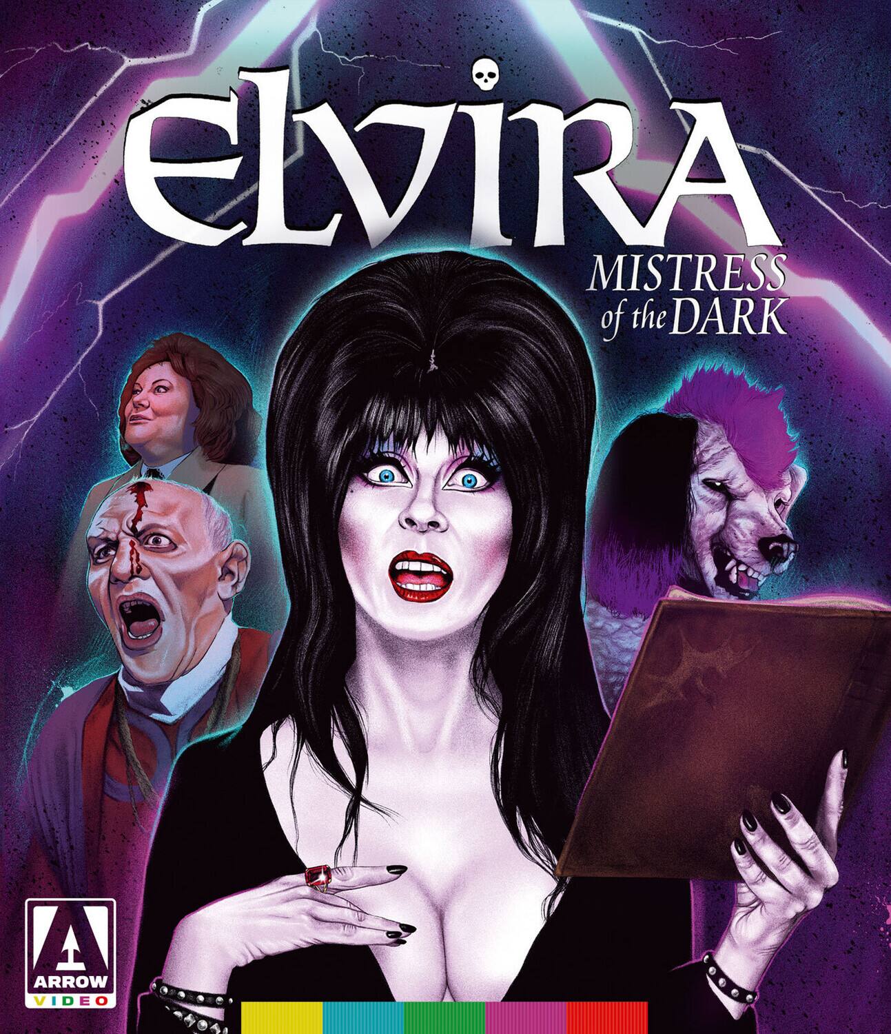 Front. Elvira: Mistress of the Dark   - 4K Blu-Ray.