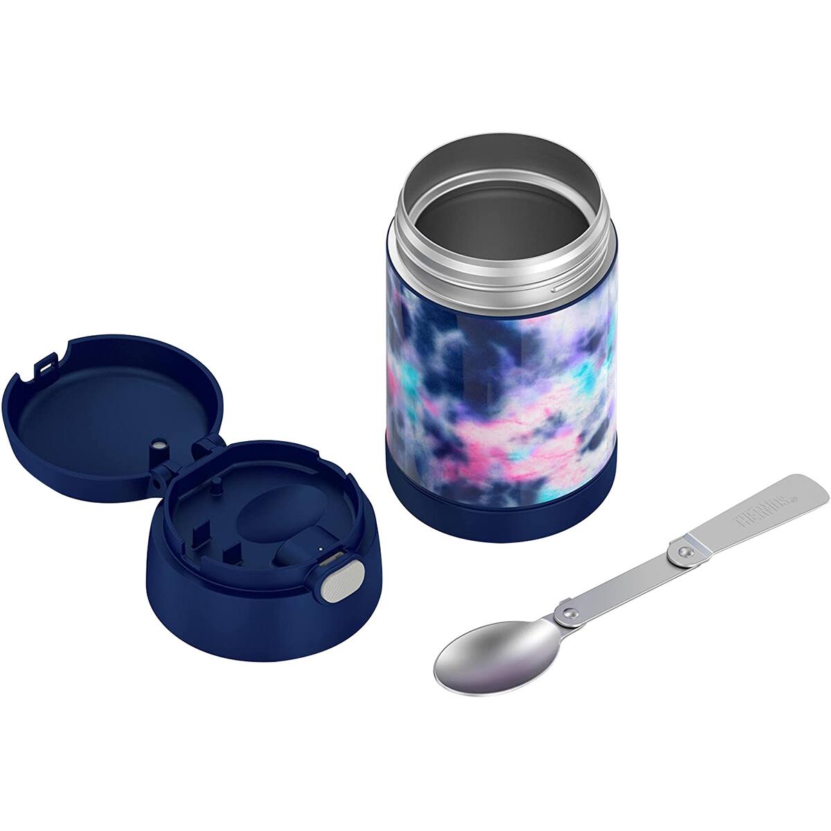 Alt View 4. Thermos - Thermos 16 oz. Kid's Funtainer Stainless Steel Insulated Food Jar - Tie Dye - Tie Dye.